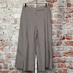 DKNY Womenʻs Gingham Wide Leg Capri Size 4